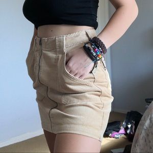 Corduroy Mini Skirt
